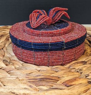 Massai Bead Basket