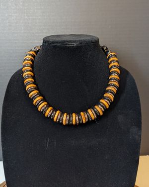 18 inch Multi-colored Kazuri Bead Necklace